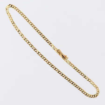 Armband Pansar, längd 17cm, bredd 2mm, 18K.  Vikt: 2,2 g