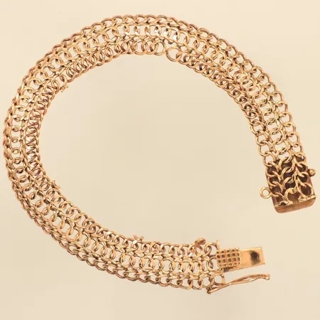 Armband, defekt, felstämplat 18K, 14K  Vikt: 18,8 g