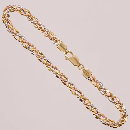 Armband, 19cm, bredd:4mm, 18K 6,9g.