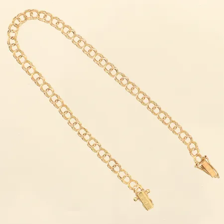 Armband Bismarck, ca 18cm, bredd ca 4mm, 14K Vikt: 3,5 g