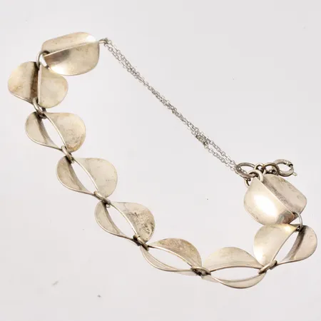  Armband i silver, 21cm, bredd 19mm, tillverkad av Alton, år 1976, 925/1000, vikt 23,5g.