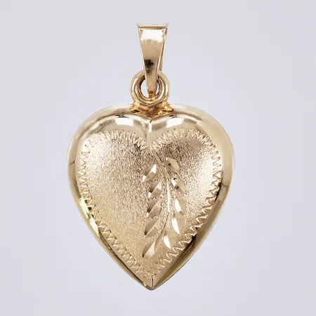 Hänge hjärta, längd c a23mm, bredd ca 14mm, 18K Vikt: 1,1 g