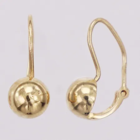 Ett par örhängen, 17mm, 14K  Vikt: 1,6 g