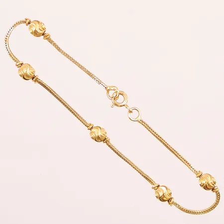 Armband, 18cm, bredd:5mm, 21K 3,7g.
