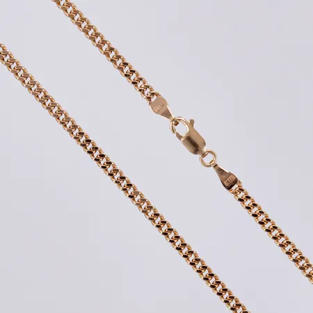 Kedja Pansar, längd ca 45cm, bredd ca 3mm, G FAB, 18K Vikt: 6,6 g
