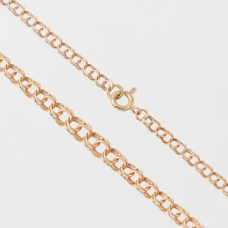 Collier Bismarck, längd ca 45 cm, bredd 3.2-5 mm, 18k. Vikt: 7,4 g