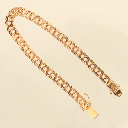 Armband Bismarck, längd 18,5cm, bredd 6mm, Svedbom & Co AB Stockholm 2002, 18K  Vikt: 13,3 g
