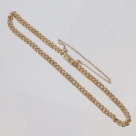 Armband pansar med säkerhetskedja, ca 18,3cm bredd 3mm,  MWR (Rothoff M W, Södertälje 1919) 18K  Vikt: 7,1 g