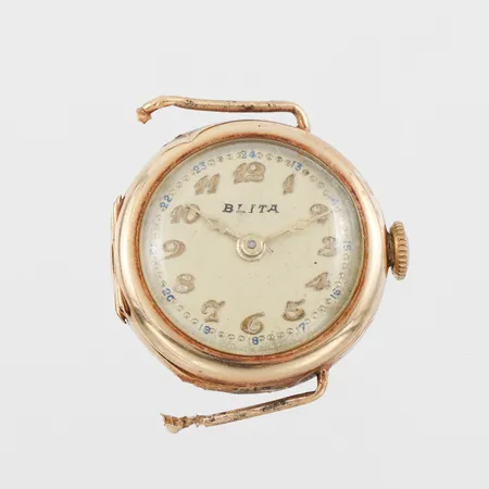 Damur defekt, diameter 21.3 mm, 14k, totalvikt 7.6 gram.