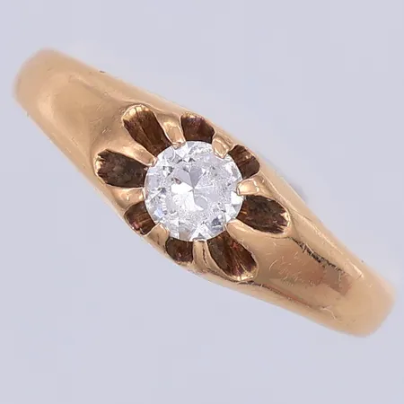 Ring vit sten, stl 17, Pettersson år 1943, 18K Vikt: 3 g