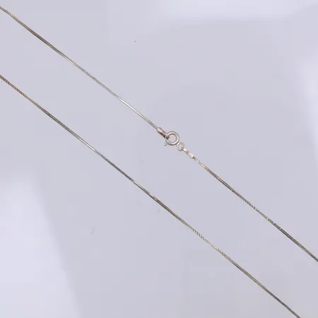 Kedja, Ormlänk, 40cm, bredd 1mm, 925/1000 silver Vikt: 2,3 g