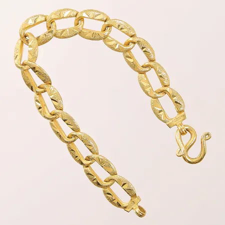 Armband, 15,5cm, bredd: 10,2mm, Thaiguld, utbytt lås, 23K, 16,2g.