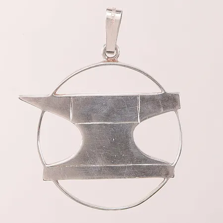 Hänge, smidesstäd, 60x40mm, G. Dahlgren & Co, Malmö år 1973, 830/1000 silver, 16,3g.