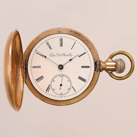 Savonett, Elgin National Watch Co, USA, 53mm, förgylld metall, boettnr:274163, verknr:3697483.