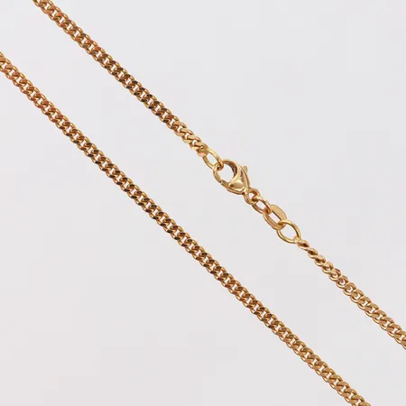 Kedja Pansar, längd 50cm, bredd 2,3mm, 18K.  Vikt: 9,9 g