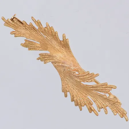 Brosch, växtliknande, 50mm, 18K Vikt: 5 g