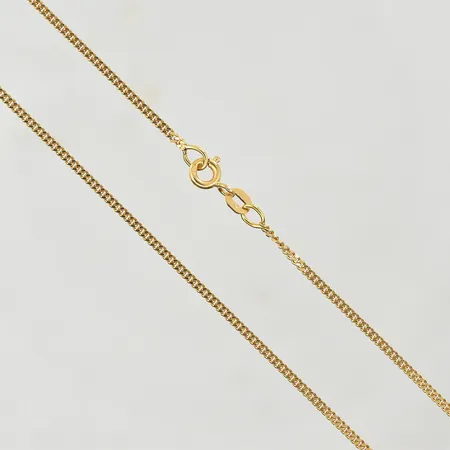 Kedja Pansar, längd 50 cm, bredd 2 mm, 18K. Vikt: 5 g