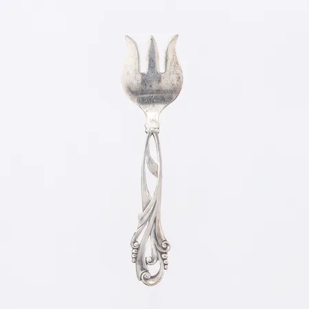Gaffel för uppläggning treuddar, längd: 11cm, silver 830/1000 Vikt: 14,2 g