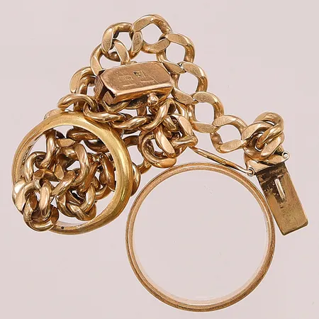 Diverse guld, defekt/gravyr, 18K 32,9g.