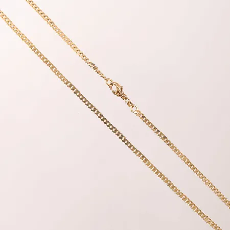 Kedja, pansarlänk, 69cm, bredd: 3mm, Balestra, 18K, 22,6g.