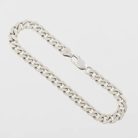 Armband Pansar, längd ca 22 cm, bredd 7 mm, silver 925/1000. Vikt: 21,2 g