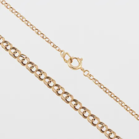 Collier Bismarck, längd ca 49 cm, bredd 1.1-4 mm, 18k. Vikt: 5,4 g