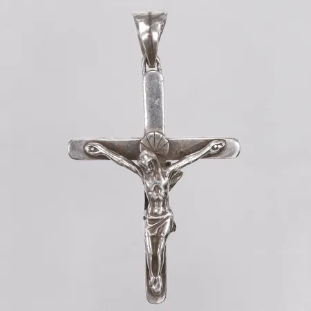 Hänge, krucifix, Kejsar, 75mm, defekt, 925/1000 silver Vikt: 27 g