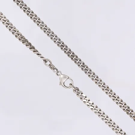 Halskedja pansar, 45cm, bredd 4mm, slitage, silver 925/1000 Vikt: 19,2 g