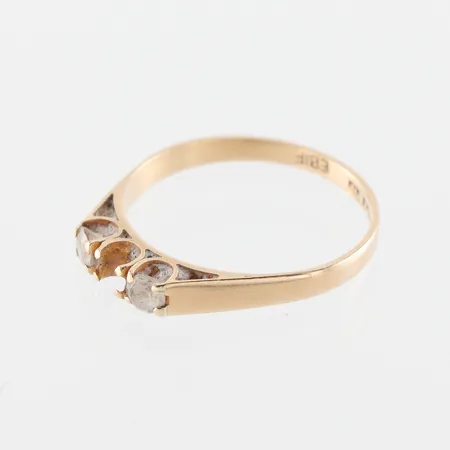 Trasigt guld med stenar, 18k. Vikt: 0 g