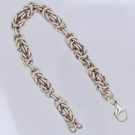 Armband, Kejsarlänk, 20cm, bredd 8mm, 925/1000 silver Vikt: 43,4 g