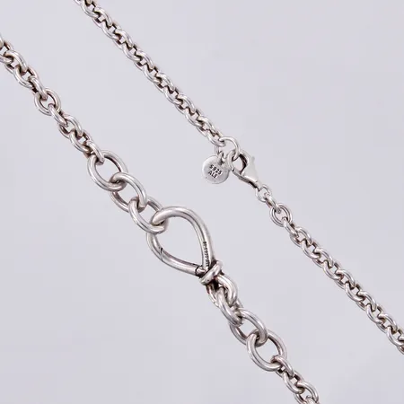 Kedja Pandora, längd: ca 50cm, bredd: ca 2-5mm, 925/1000, silver Vikt: 31,7 g