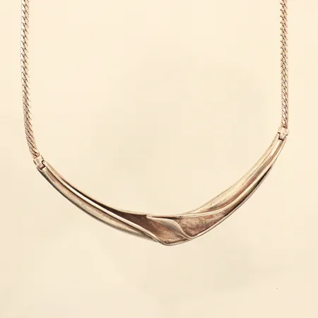 Collier, längd 41cm, bredd 2,9-12mm, 830/1000 silver  Vikt: 20,7 g