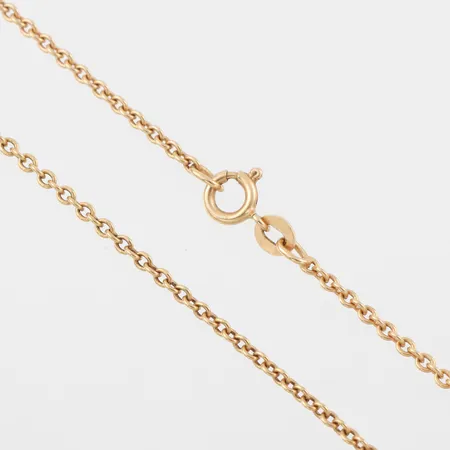 Collier, längd ca 62 cm, bredd 1.1 mm, 18k. Vikt: 7,5 g