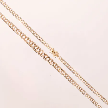 Collier, doserad Bismarck, 16,5cm, bredd: 3,9-7,1mm, 18K, 17,4g.