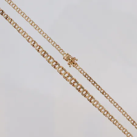 Collier doserad Bismarck 44cm bredd 2,5-4mm, SEF, 18K  Vikt: 8 g