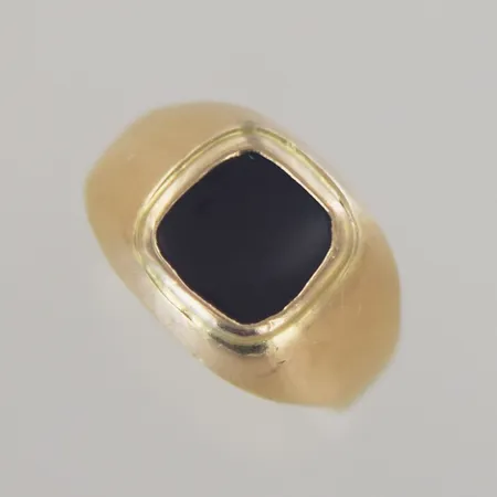 Klackring med sten, Ø 18 mm bredd 23 mm, 18k Vikt: 5,9 g