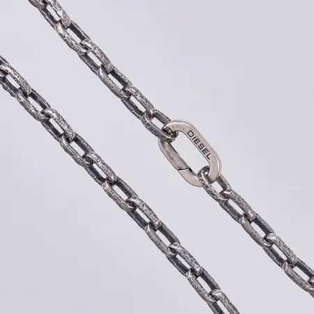 Kedja ankarlänk, längd: ca 46cm, bredd: ca 3-12mm, Diesel, silver, 925/1000 Vikt: 61,7 g