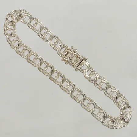 Armband Bismarck, längd 18,5cm, bredd 6,5mm, GHA, 925/1000 silver Vikt: 10,3 g