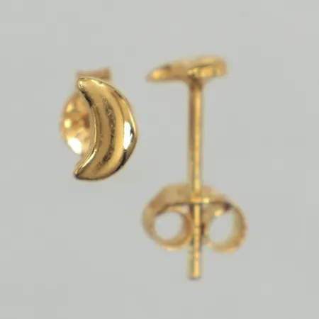 Ett par örhängen, måne, Ø5,8mm, förgyllt, 925/1000 silver Vikt: 0,6 g