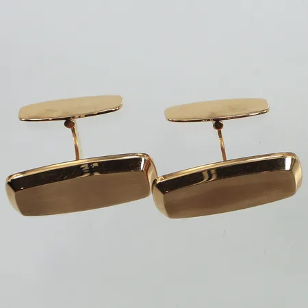 Ett par manschettknappar, 26x 14mm, 18K  Vikt: 16,2 g