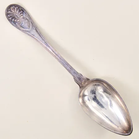 Matsked, längd 21,7cm, gravyr, silver 830/1000 Vikt: 69,5 g