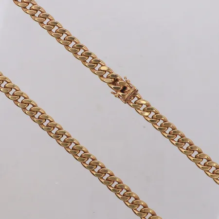 Kedja Pansar, längd 50,5cm, bredd 7,8mm, ihålig, 18K Vikt: 40,3 g