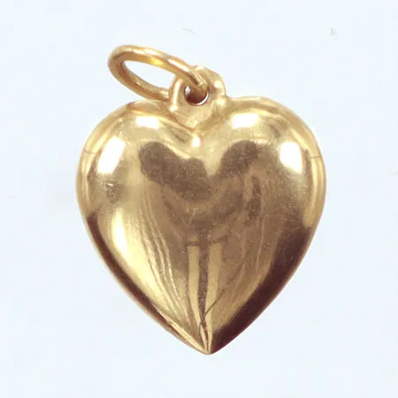Hänge hjärta, 1,5cm, 18k  Vikt: 1,2 g