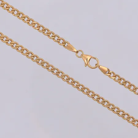 Kedja, Pansar, ihålig, 50cm, bredd 3mm, Guldfynd, 18K Vikt: 5,4 g