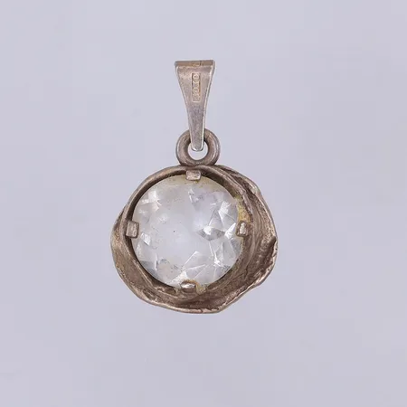 Hänge, bergkristall, 31mm, Noko år 1977, 925/1000 silver Vikt: 6,1 g