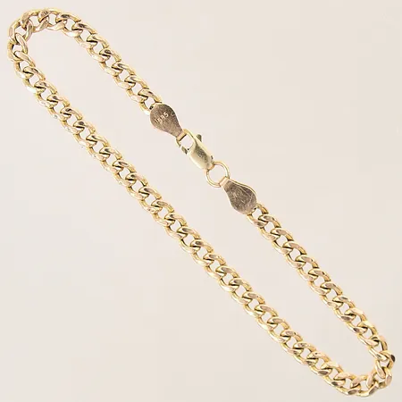Armband Pansar, längd 20,5cm, bredd 4,4mm, 14K Vikt: 5,6 g