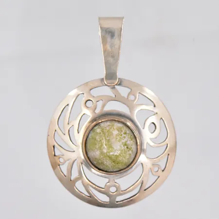 Hänge, Ø 38mm, A Fält, 925/1000 silver Vikt: 12,7 g