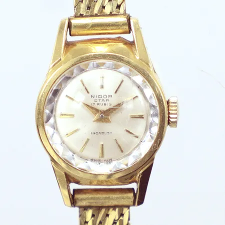 Damur Nidor, mekanisk, Ø17,5mm, metallband, boett 18k Vikt: 0 g