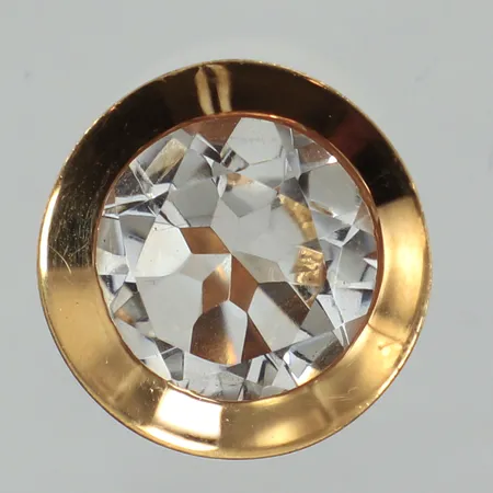 Ring vit sten, stl 16, bredd 3,7-19,5mm, 18K  Vikt: 9,1 g