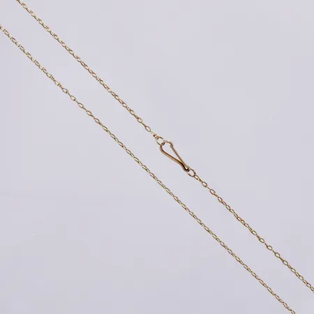 Kedja längd ca 65cm, bredd ca 1mm, 18K Vikt: 3,4 g